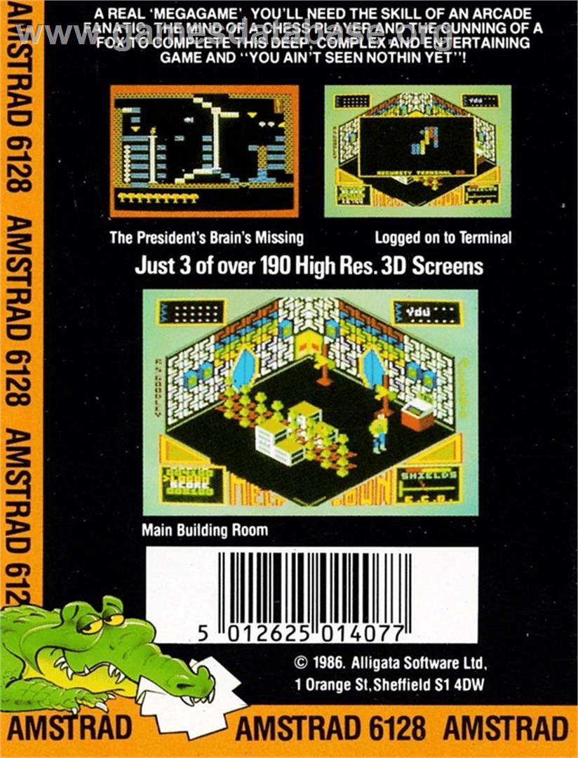 Meltdown - Amstrad CPC - Artwork - Box Back